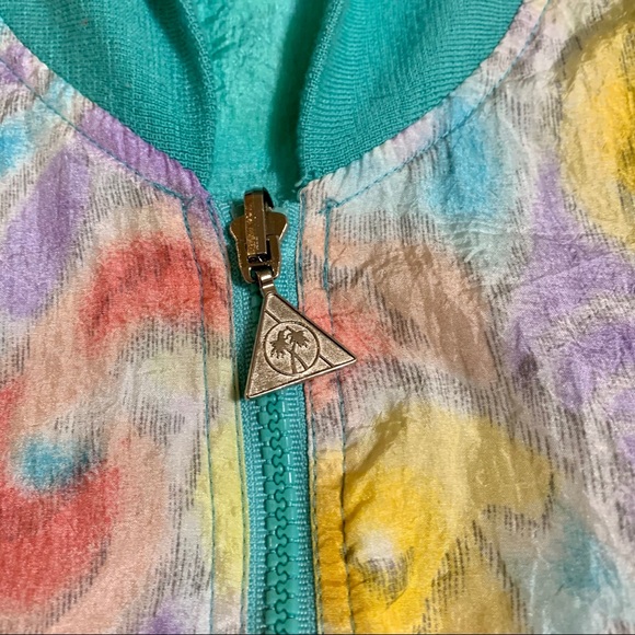 Vintage Tie Dye Windbreaker Reversible XL - Picture 4 of 10